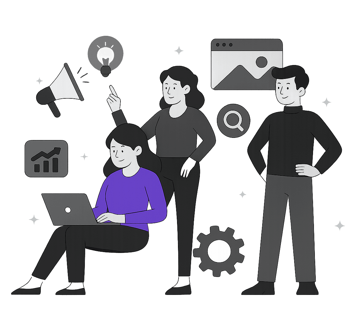 Digital branding team